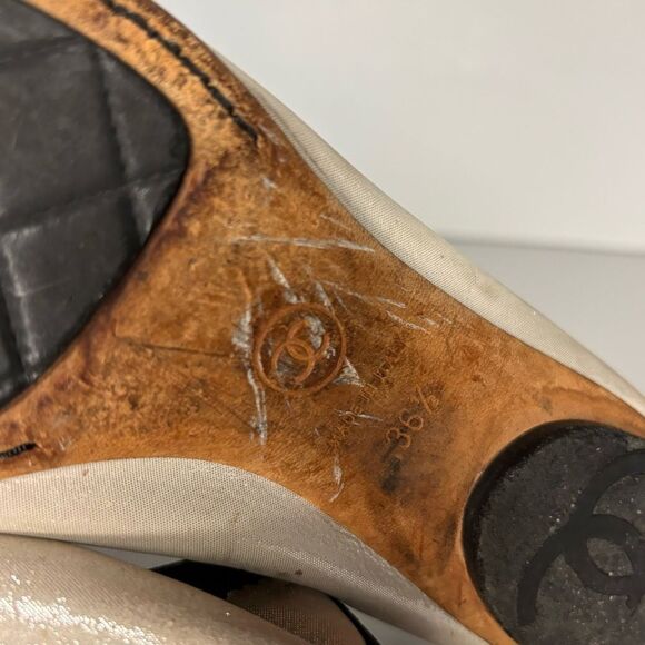 CHANEL Stretch Spirit Interlocking CC Logo Ballet Flat - Picture 3 of 14